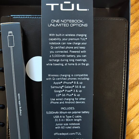 TUL Wireless Charging Notebook - Picture 6 of 7